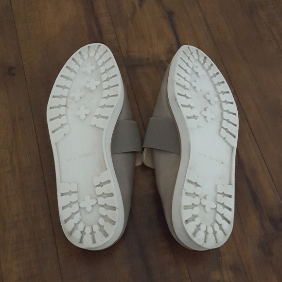 Via Spiga - Gray Suede Slip on Loafers Mules - Picture 6 of 6